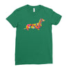 dachshund flower 2 Ladies Fitted T-Shirt