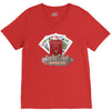 lucky devil gambling cards V-Neck Tee