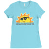 today is a beautiful day Ladies Fitted T-Shirt