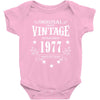 original parts vintage established 1977 perfectly aged Baby Bodysuit