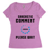 sarcastic comment loading Women's Triblend Scoop T-shirt