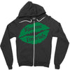 kiss me i am irish Zipper Hoodie