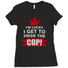 frisk cop leo police wife Ladies Fitted T-Shirt