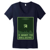 buried believer Women's V-Neck T-Shirt
