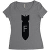 dropping f bomb Women's Triblend Scoop T-shirt