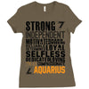 Strong Independent Motivated Aquarius Ladies Fitted T-Shirt