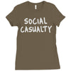 social casualty Ladies Fitted T-Shirt