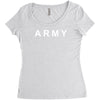 mens army military us Women's Triblend Scoop T-shirt
