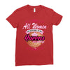 quens are born [your date] Ladies Fitted T-Shirt