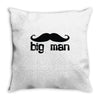 moustache Throw Pillow