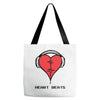 heart beats Tote Bags