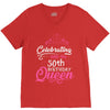 Celebrating With The 70th Birthday Queen V-Neck Tee