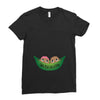 Two Peas In a Pod Twin Chocolate Babies Ladies Fitted T-Shirt