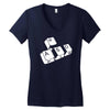 wasd tasten  funny Women's V-Neck T-Shirt