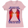 my dad is my angel Ladies Fitted T-Shirt