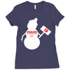 snowman   jake paul   red Ladies Fitted T-Shirt