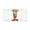 pumpkin space latte License Plate