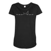 cat heartbeat Maternity Scoop Neck T-shirt