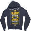 nobody exists on purpose Zipper Hoodie
