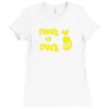 frunk as duck Ladies Fitted T-Shirt