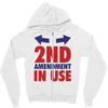 2nd amendment in use Zipper Hoodie