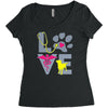 love teal best trending Women's Triblend Scoop T-shirt