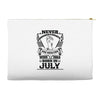 Never Underestimate Dog Rescuer Who Was Born July Accessory Pouches