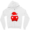 mooncake christmas santa parody Zipper Hoodie