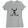 i am the stag stag night hen wedding mens Ladies Fitted T-Shirt