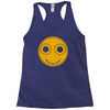 funny smiley face Racerback Tank
