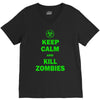 keep calm and kill zombies V-Neck Tee