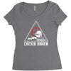 battle ground chicken dinner Women's Triblend Scoop T-shirt