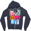 new mudhoney logo Zipper Hoodie