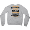 Super Cool Nana Of A Freaking Awesome Granddaughter Crewneck Sweatshirt