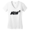 mom squared Women's V-Neck T-Shirt