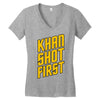 who shot first Women's V-Neck T-Shirt