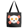 Bacon Egg Skull Tote Bags