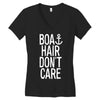 boat hair don't care Women's V-Neck T-Shirt