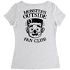 monsters outside fan club back Women's Triblend Scoop T-shirt