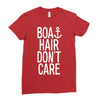 boat hair don't care Ladies Fitted T-Shirt
