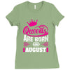 Queens Are Born in August Ladies Fitted T-Shirt