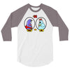 eggplant wizard and king hippo 3/4 Sleeve Shirt