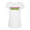 ninja turtles parody vegan Maternity Scoop Neck T-shirt