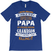 Super Cool Papa Of A Freaking Awesome Grandson T-Shirt