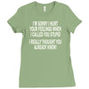 called you stupid Ladies Fitted T-Shirt