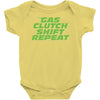 gas clutch shift repeat Baby Onesie