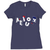 vowel party time Ladies Fitted T-Shirt