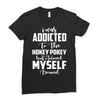 i was addicted to the hokey pokey Ladies Fitted T-Shirt