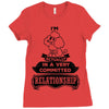 I Am Poodle Actually In A Very Commited Relationship Ladies Fitted T-Shirt