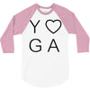 yoga heart 3/4 Sleeve Shirt